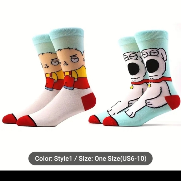 Family guy socks Brian Stewie and Meg new - Picture 3 of 4